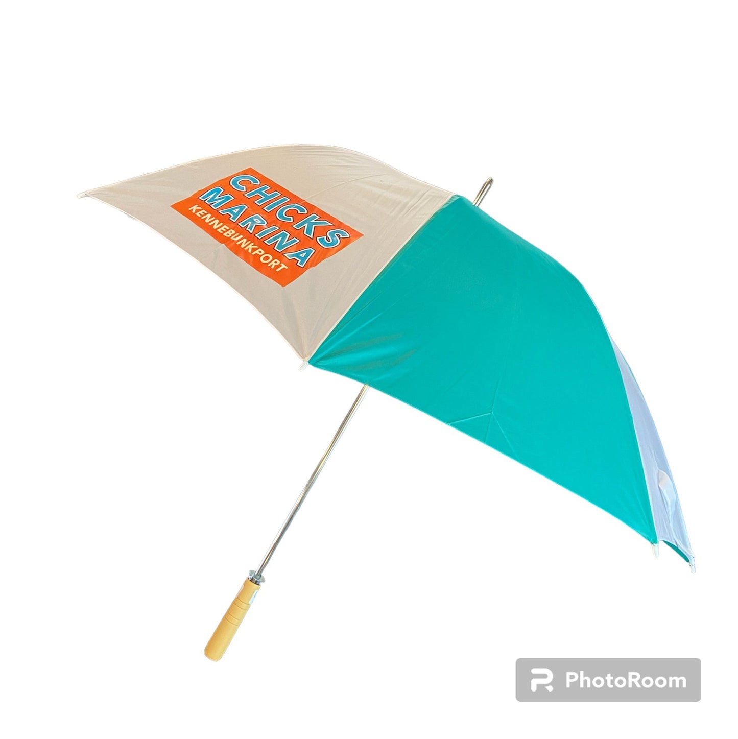 Chicks Marina Umbrella – 60" Arc Oversized with Wooden Handle