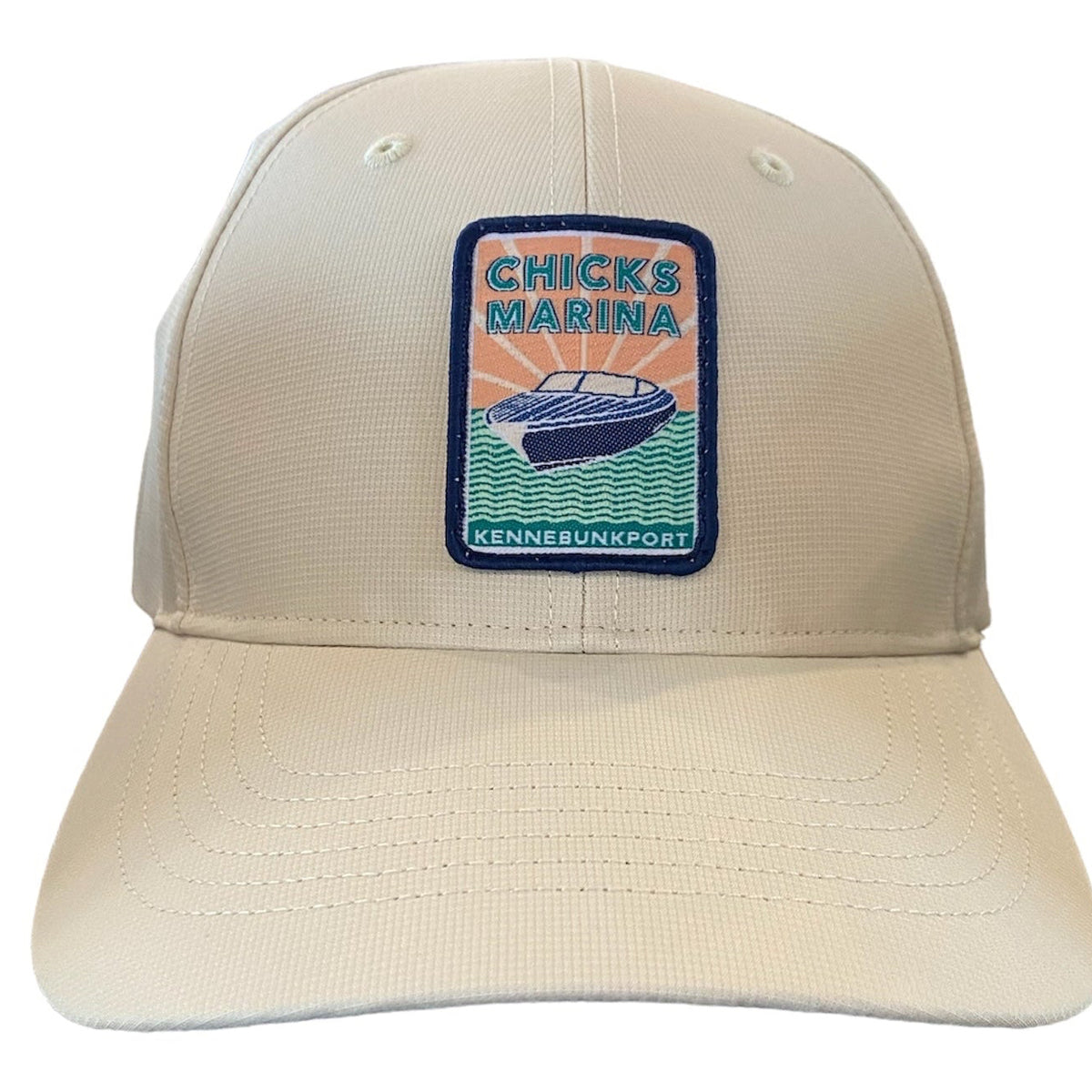 Chicks Marina Patch Logo Baseball Hat – UPF 35 Performance with StayDri Sweatband