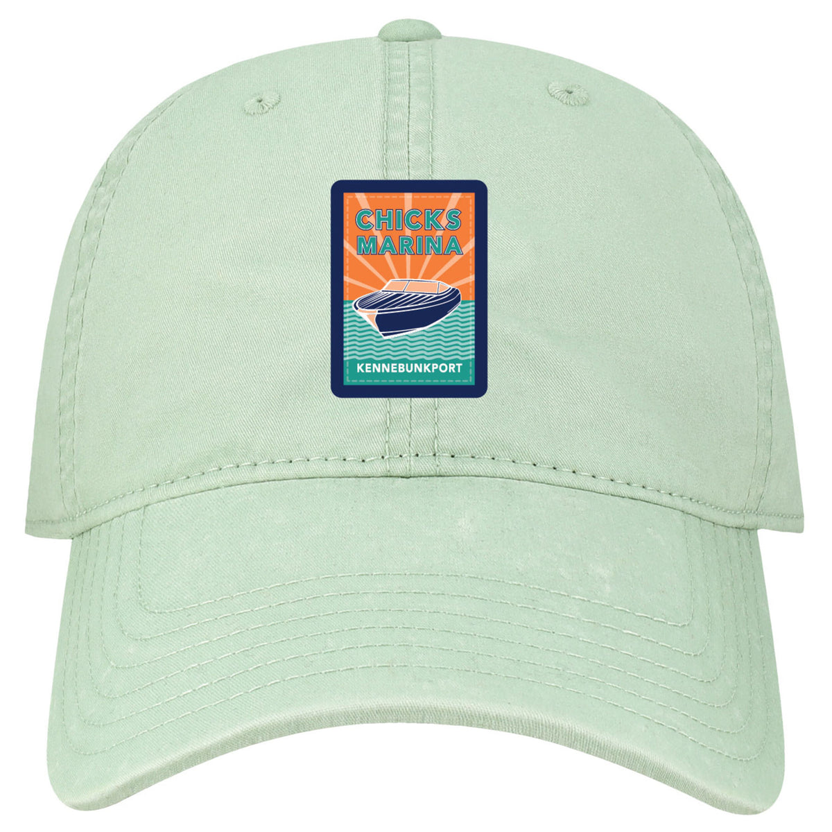 Coated Cotton Twill Snapback Hat with Woven Logo Patch