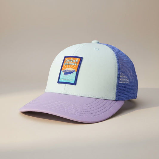 Youth Mid-Pro Snapback Trucker Hat – Cotton Canvas & Mesh with Silicone Patch Logo