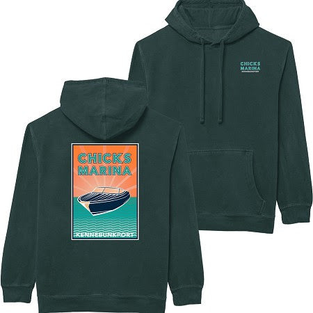 Chicks Marina Pigment Dyed Hooded Sweatshirt