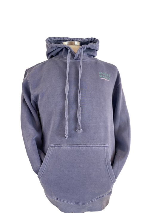 Chicks Marina Pigment Dyed Hooded Sweatshirt
