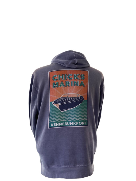 Chicks Marina Pigment Dyed Hooded Sweatshirt