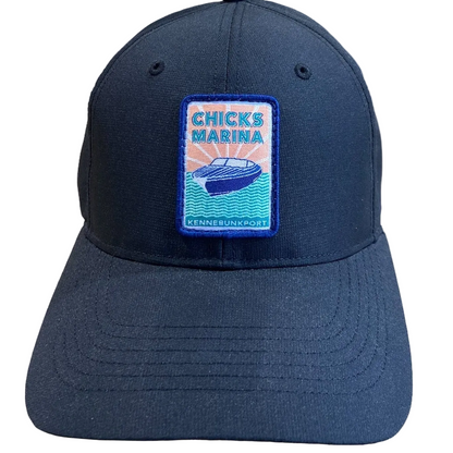 Chicks Marina Patch Logo Baseball Hat – UPF 35 Performance with StayDri Sweatband