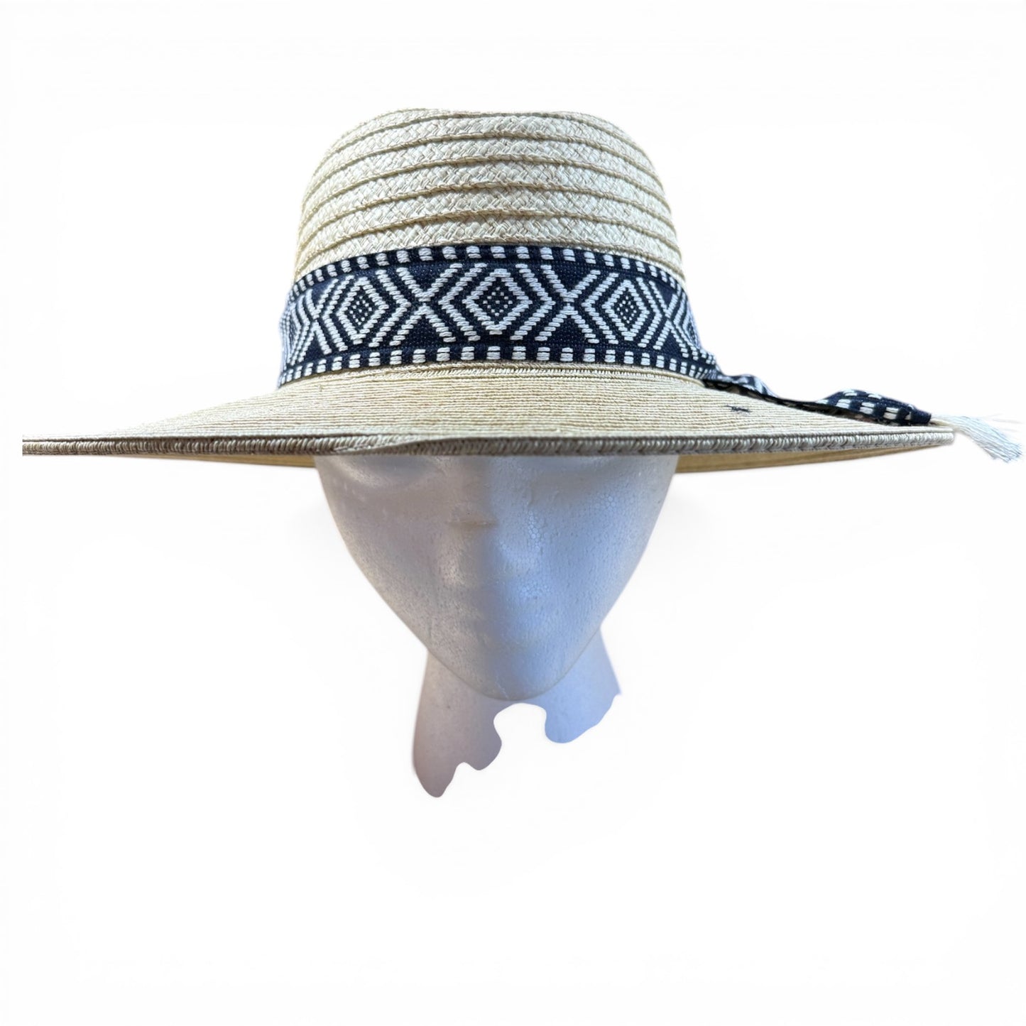 Women's Florentino Paper Braid Safari Hat – 3¾" Brim with Guatemalan Band