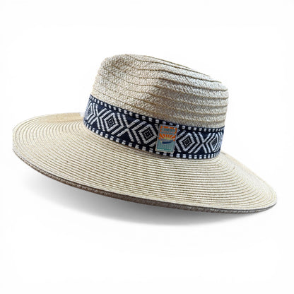 Women's Florentino Paper Braid Safari Hat – 3¾" Brim with Guatemalan Band