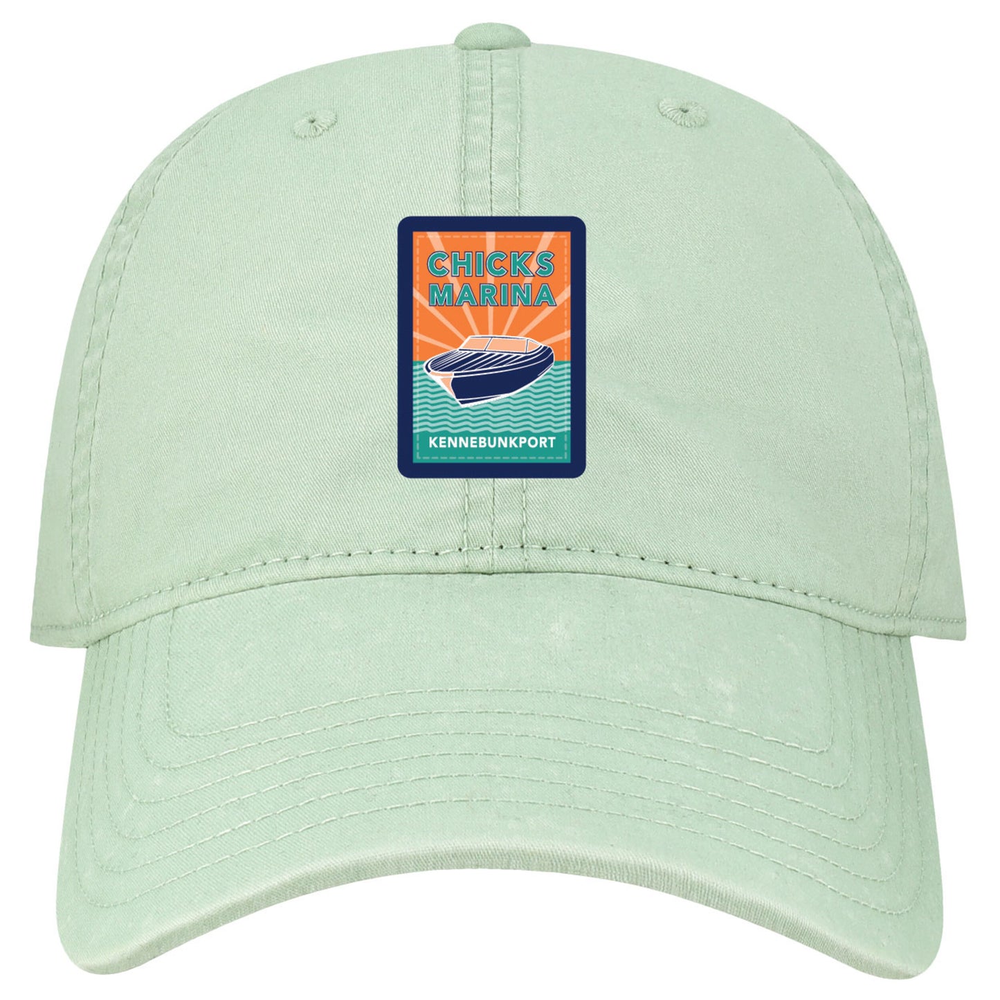 Coated Cotton Twill Snapback Hat with Woven Logo Patch