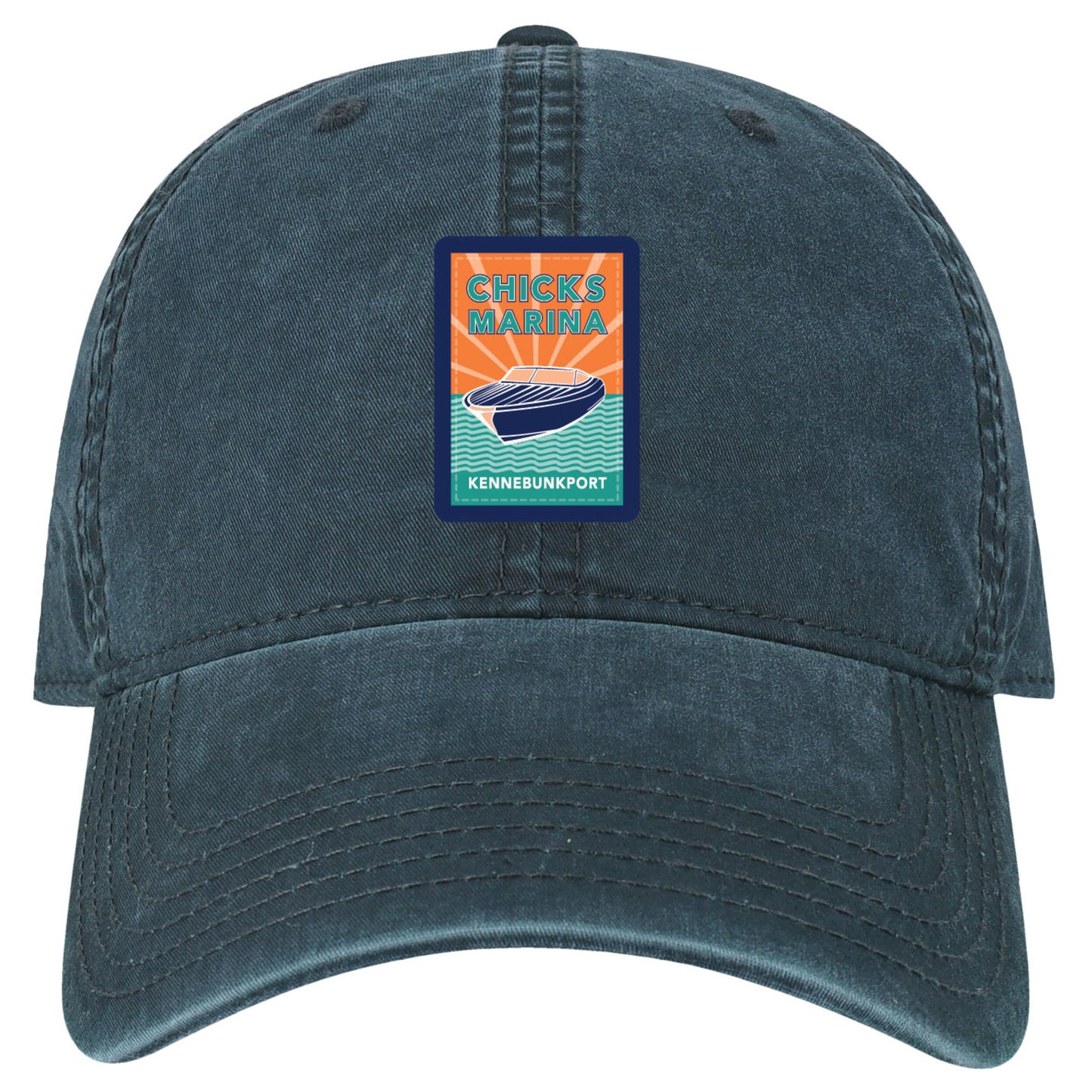Coated Cotton Twill Snapback Hat with Woven Logo Patch