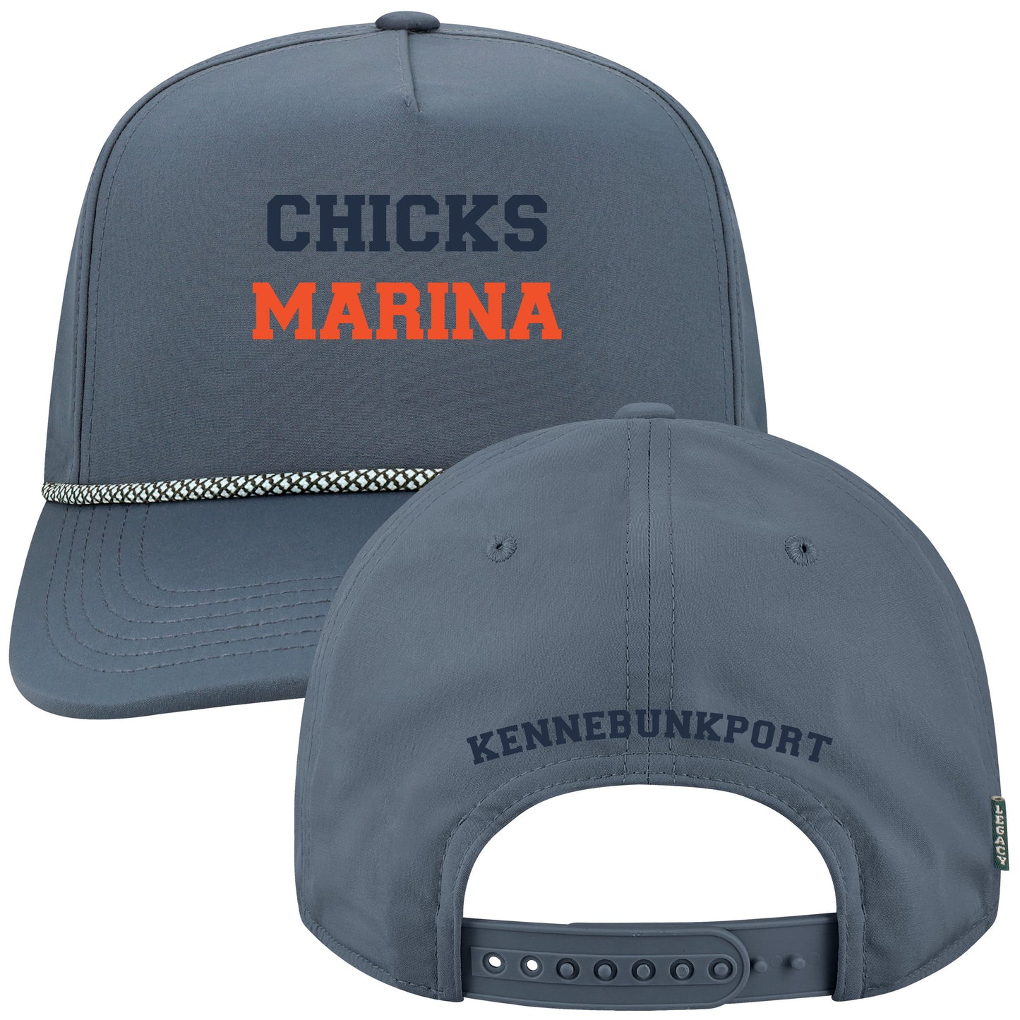 Chicks Marina Caddy Snapback Hat – Retro High Crown with Moisture-Wicking Recycled Fabric