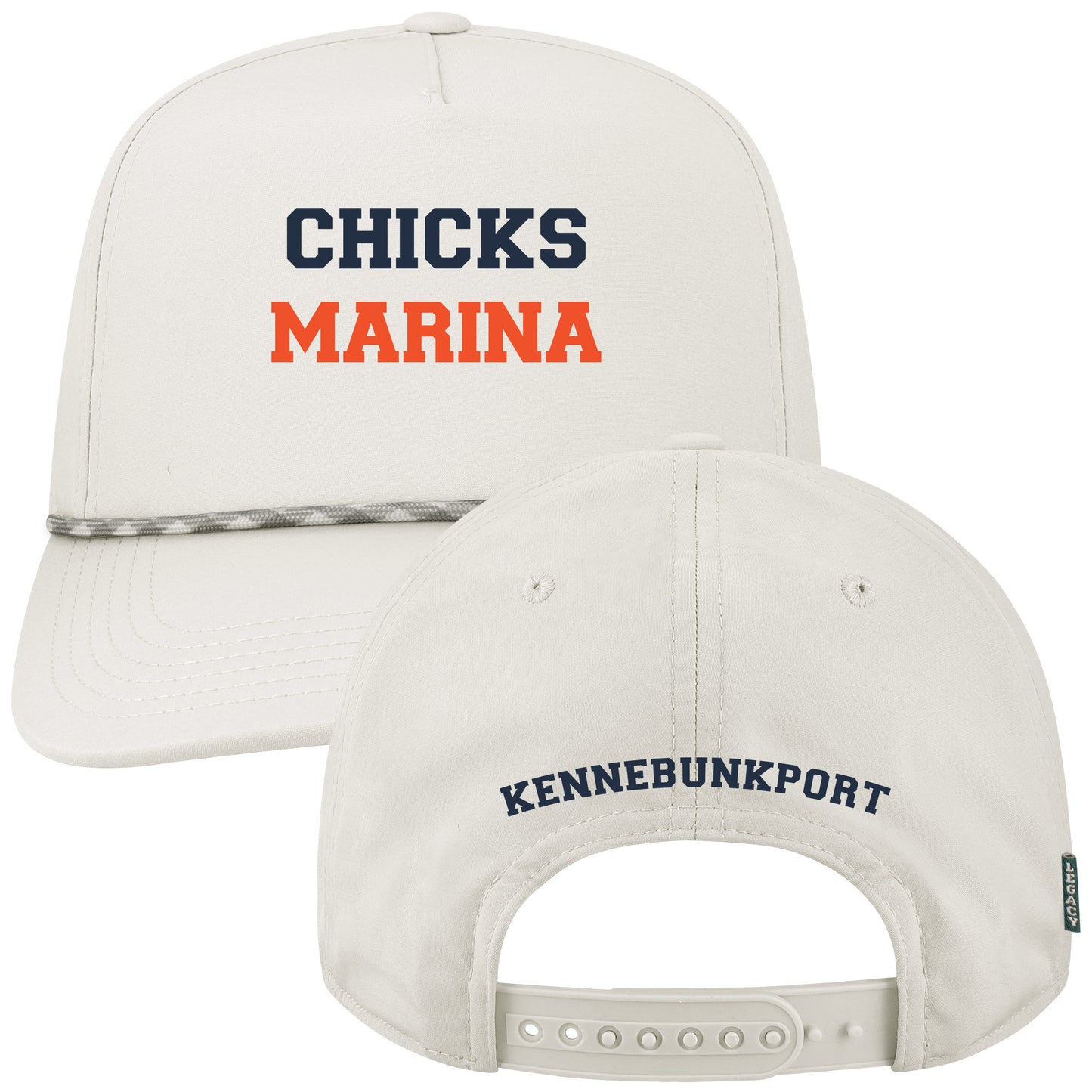 Chicks Marina Caddy Snapback Hat – Retro High Crown with Moisture-Wicking Recycled Fabric
